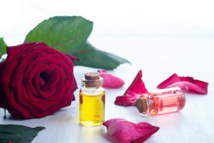 Bottles of Essential Oil for Aromatherapy