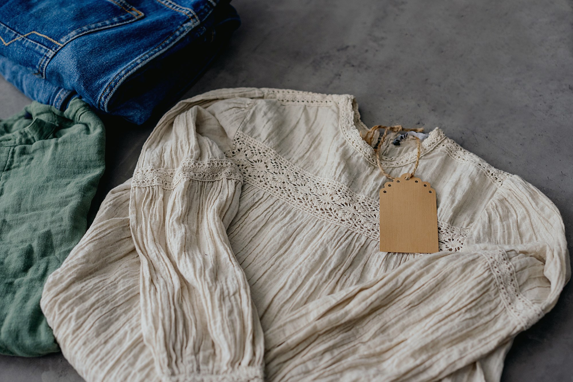 Circular fashion, eco friendly sustainable shopping, thrifting shop concept