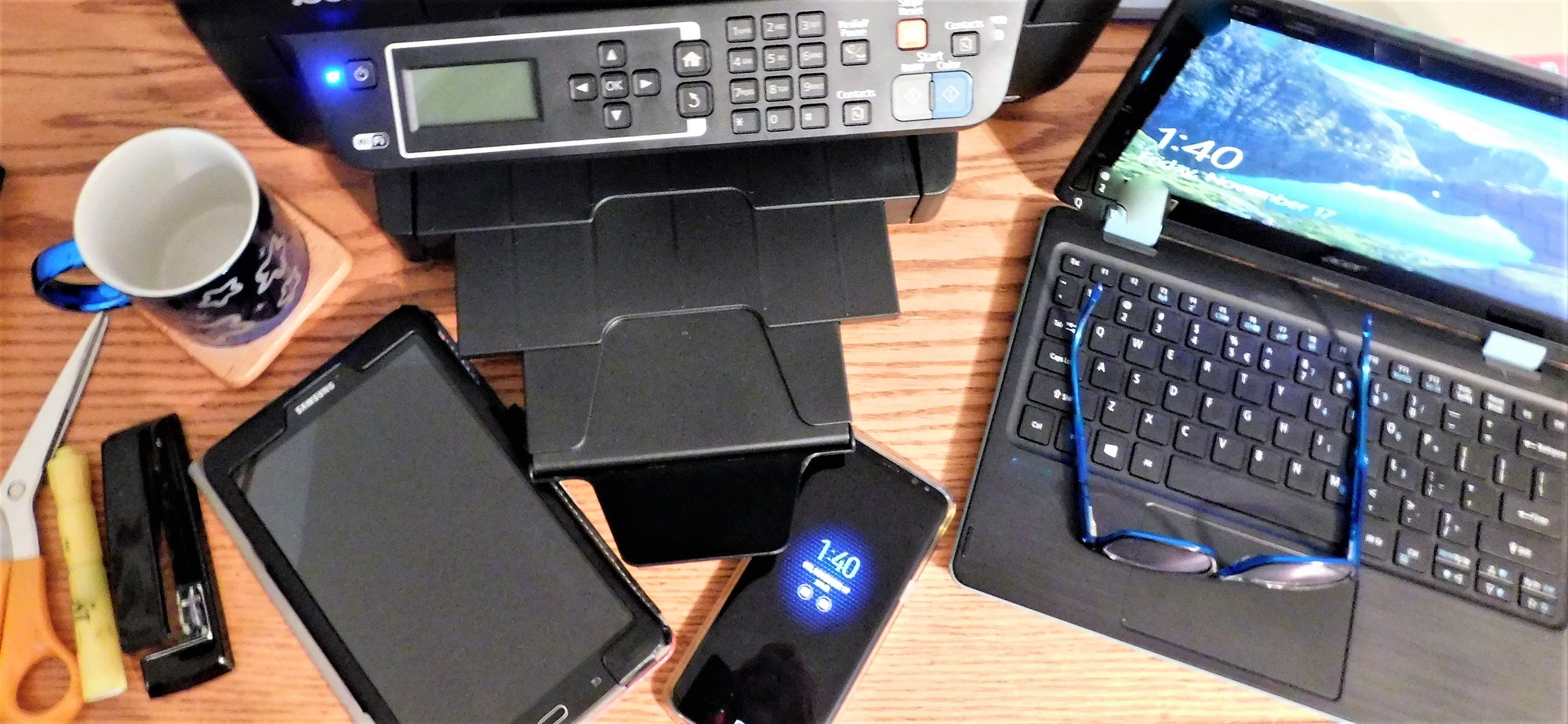 Using Technology! Using Electronics! Multiple Electronic Devices!